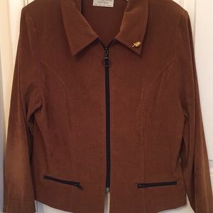 Lord & Taylor jacket with rose pin (14p)